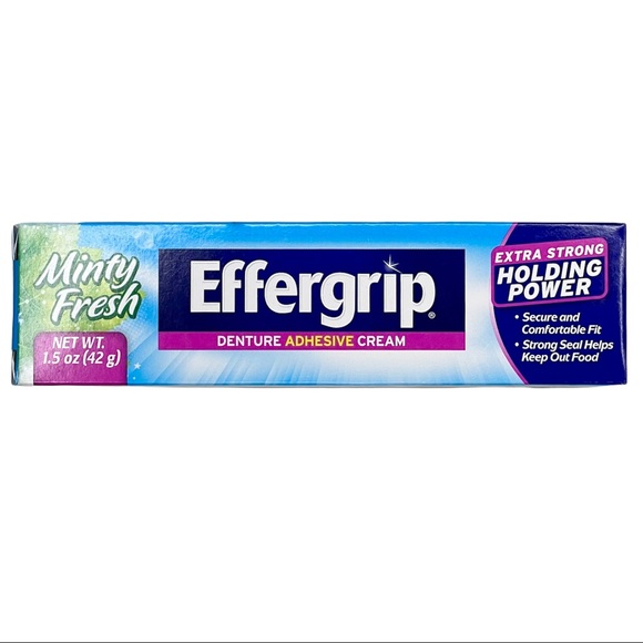 Effergrip Bath Effergrip Denture Adhesive Cream 5 Oz Minty Fresh
